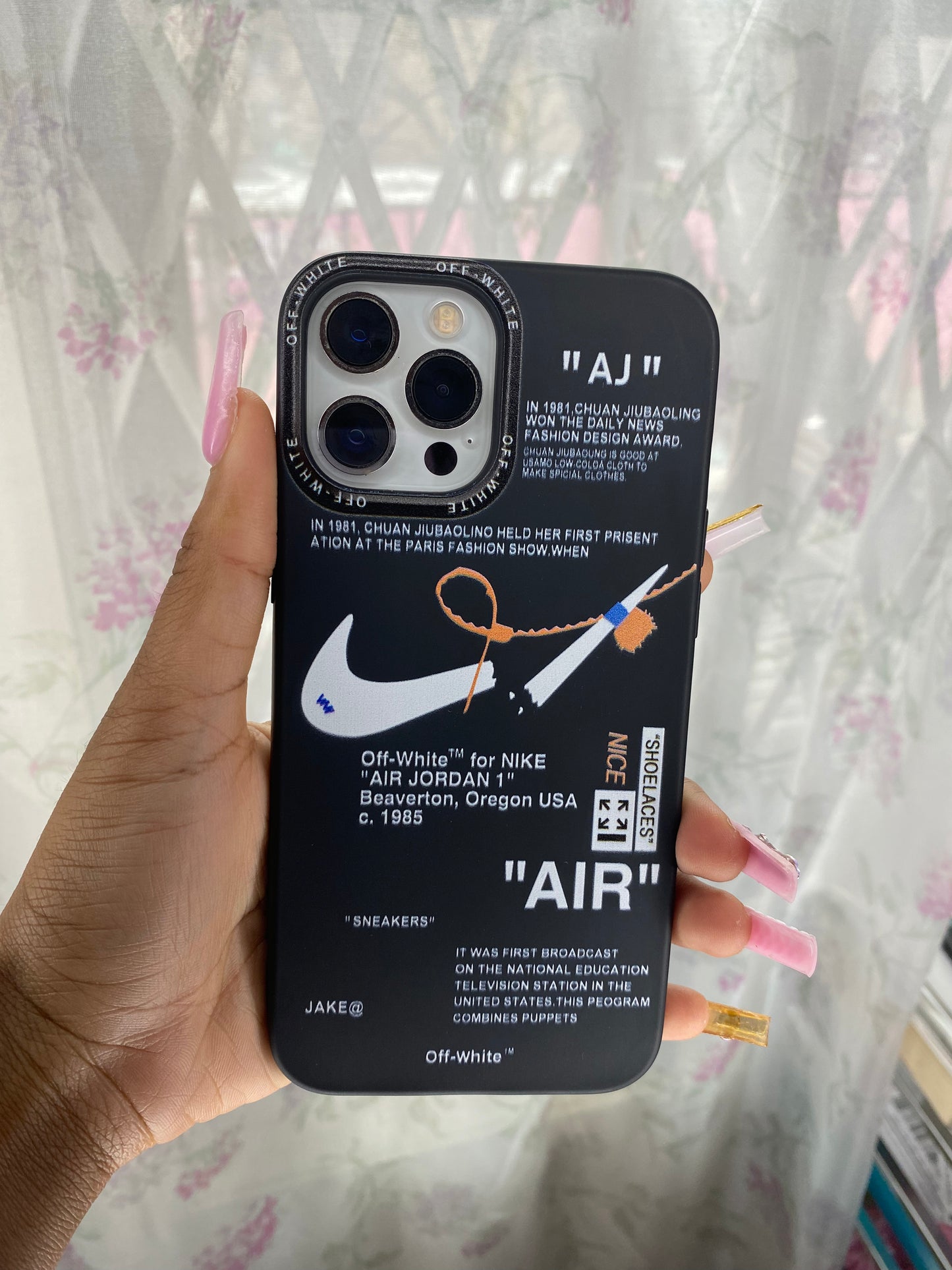 Off white sales nike iphone case
