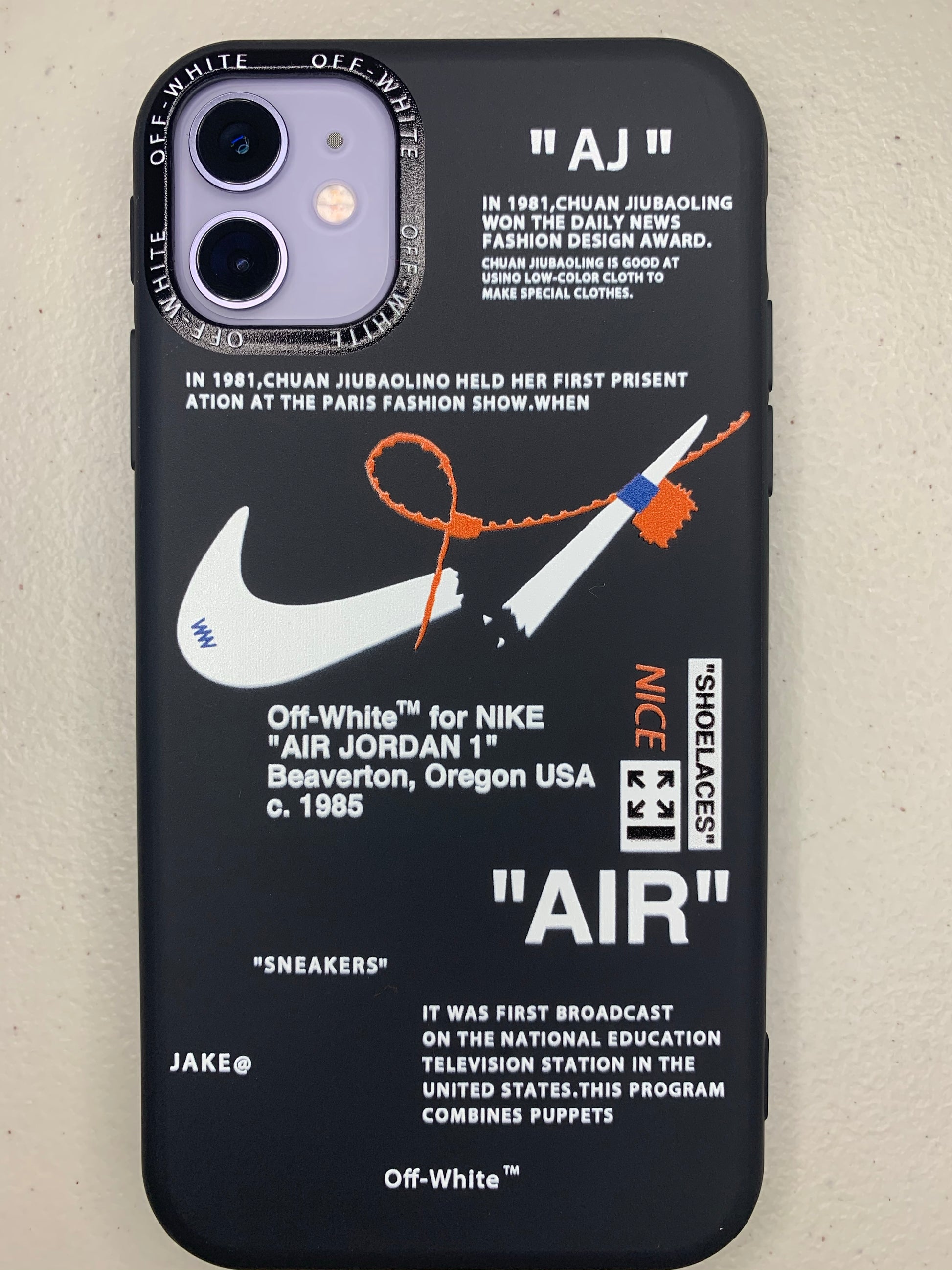 Off white nike iphone x case Clearance