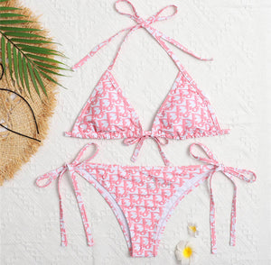Dior pink and white bikini Clearance